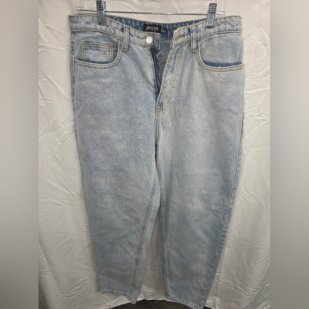 Nasty Gal Women's Relaxed Light Blue Jeans